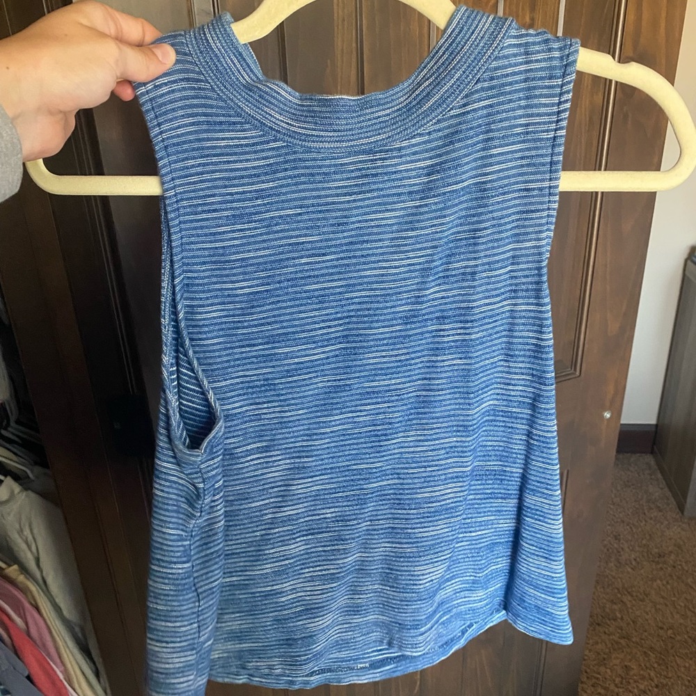 Mock neck tank